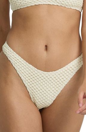 Billabong Twisted Tides Hike Bikini Bottoms in White Cap at Nordstrom, Size X-Large