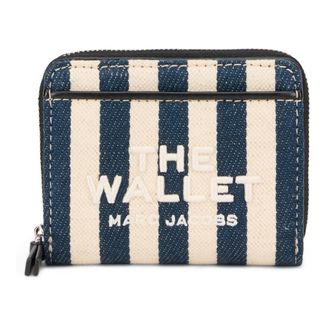 Marc Jacobs Wallets & Cardholders, female, Multicolor, Size: ONE SIZE The Stripe Canvas Mini Compact Wallet