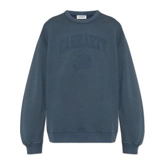 Carhartt Work in Progress Logo Sweatshirt - Heren - Sweatshirts - Grijs - S - Katoen - Hoodies & sweatvesten