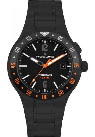 Jacques Lemans 1-2109I Mens Hybromatic Watch - Black - One Size