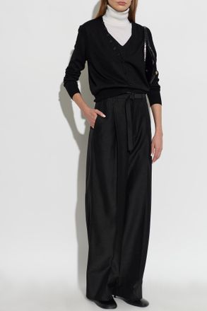 Christophe Lemaire Pleated Trousers, Womens, Black