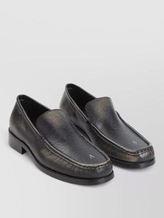 Acne Studios loafers square toe textured finish men