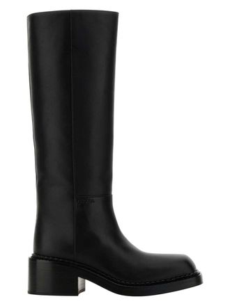 PRADA プラダ ブーツ 黒 38(24.5cm位) 4103725J0030 Women's Ankle Boots And Boots | PRADA