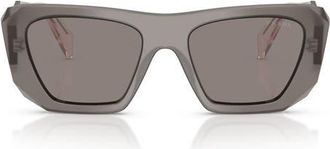 Prada 53mm Square Sunglasses in Grey /Dark Grey at Nordstrom