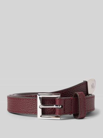 Lauren Ralph Lauren G&uuml;rtel aus Rindsleder mit Dornschlie&szlig;e in Dunkelgrau, Gr&ouml;&szlig;e XL