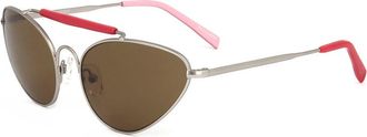 Linda Farrow DRIES VAN NOTEN 8DVN9 C3 Womens Sunglasses Silver Size Standard
