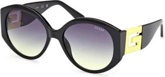 Guess Gele Gradient Rook Zonnebril - unisex - Zonnebrillen - Zwart - 56 MM - Accessoires