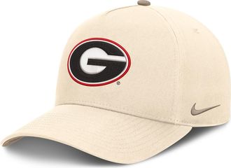 Nike Georgia Origin of Speed Rise Nike Mens Dri-FIT College A-Frame Adjustable Hat in Brown | NC2B0DTUGBN-M4T