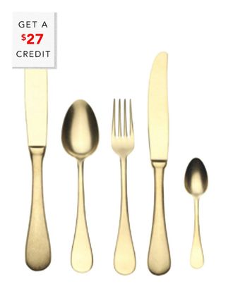 Mepra 5Pc Flatware Set With $27 Credit