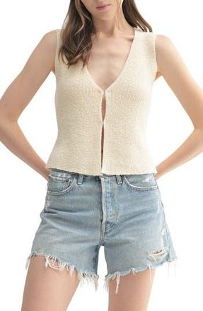 Lush Bouclé Vest in Cream at Nordstrom Rack, Size X-Large