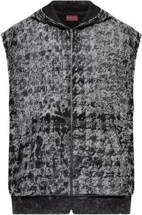 Diesel S-Melchor Vest - Heren - Bodywarmers - Zwart - L - Katoen - Jassen