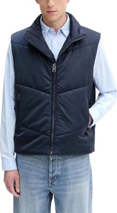 HUGO BOSS Jassen > Vesten - Heren - Bodywarmers - Blauw - M - Jassen