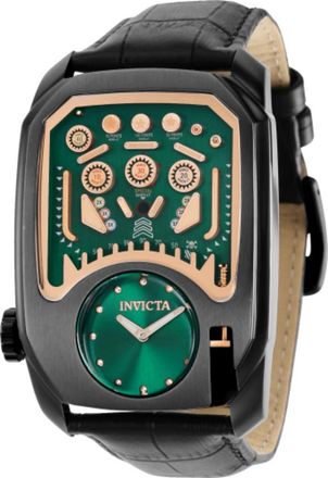 Invicta Cuadro Quartz Black Dial Mens Watch 35452