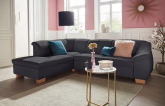 Sit&more Ecksofa »Santo L-Form« mit Federkern, wahlweise mit Bettfunktion und Stauraum