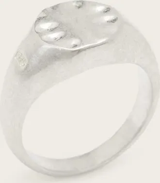 AllSaints Jake Oval Textured Signet Ring