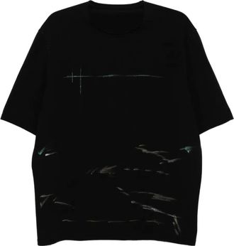 Devoa T-shirt con decorazione - Nero