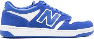New Balance 480 low-top leather sneakers - unisex - Fabric/Fabric/Calf Leather/Rubber - 10 - Blue
