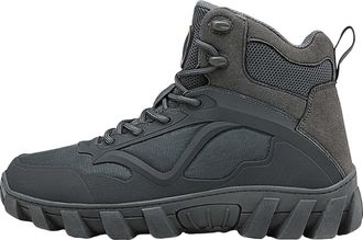 Generic Winter Shoes Mens Snow Boots Lined Winter Boots Warm Hiking Shoes Outdoor Winter Boots Non-Slip Hiking Boots Trekking Shoes Winter Boots Outdoor, gray