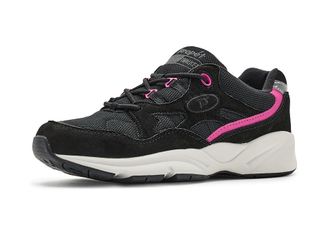 Prop&eacute;t Stability Fusion Womens Walking Shoes Black/Pink : 9.5 XX (4E), Suede/Textile