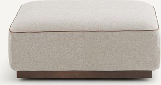 AM.PM Voetensteun van gestructureerd viscose en linnen, JACOPO