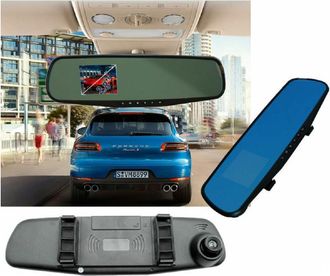 Trade Shop Trade Shop - Specchietto Retrovisore Monitor Dvr Registra Video Telecamere Frontale 120&deg; 2.8