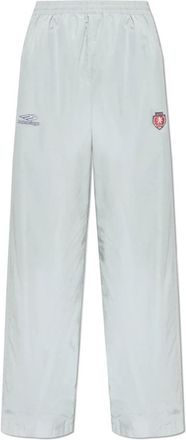 Balenciaga Trainingsbroeken met logopatch - Heren - Sweatpants - Grijs - L - Broeken