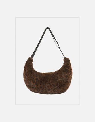 Nooki Design Womens Sasha Slouch Bag In Chocolate Leo - Brown - Size: ONE