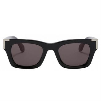 Palm Angels Mens Accessories Westport Rectangle Sunglasses in Black Dark Grey - One Size