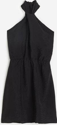 H&M Neckholderkleid - Schwarz