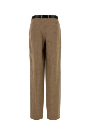 Dolce & Gabbana Ftdmithumwc S8230 Melangebianchibeig Exterior: Viscose Linen Nylon Pantaloni Trousers