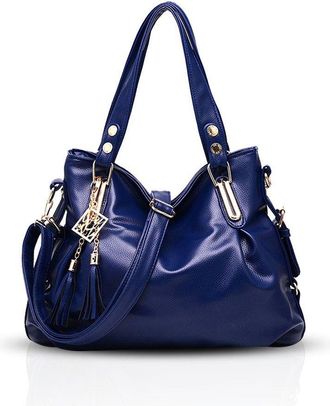 Nicole & Doris NICOLE&DORIS Tote Bag Ladies Handbag Women Hobos Shoulder Bag Fashion Messenger Bag Sapphire