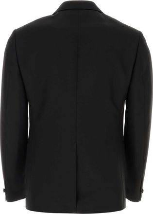 Versace Mens Black Wool Blend Blazer Giacche E Gilet Jacket