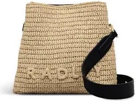 Radley London Dukes Place - Raffia Medium Compartment Woven Crossbody Bag in Natural at Nordstrom