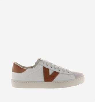 Victoria Womens Berlin Piel & Serraj Sneaker In Bone/tan