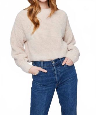 Gentle Fawn Rosetta Knit Crewneck Sweater In Cream