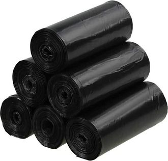 OEM Paquete De 150 Bolsas De Basura De 40 L, De Pl&aacute;stico Negro