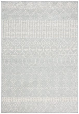 Safavieh Alfombra bohemio de polipropileno gris/blanco, 122 x 183 cm