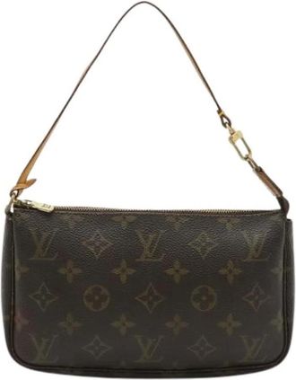 Louis Vuitton Pre-owned Mini Pochette - Dames - Vintage Mini Tas - Bruin - ONE Size - Vintage