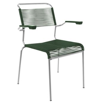 Schubiger M&ouml;bel Spaghetti-Stuhl S&auml;ntis mit Armlehnen