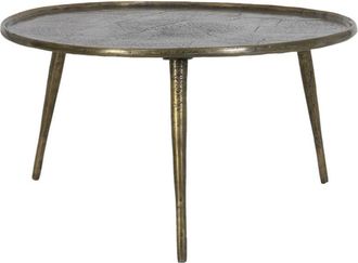 Light And Living Light And Living - Light & Living mesa auxiliar Babina bronce antiguo - Ø68x37 cm