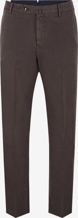 Pantaloni Torino Schmale Hose aus Baumwolle und Kaschmir