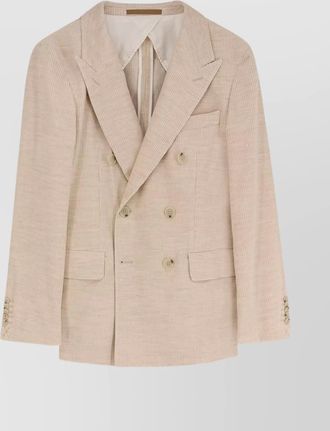 HUGO BOSS double-breasted corduroy blazer pockets
