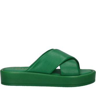 Bagatt Sliders, female, Green, 3 UK, Green Hanoi Slippers for Women