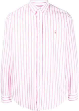 Polo Ralph Lauren Heren, Overhemden, Roze, Maat: XL Katoen