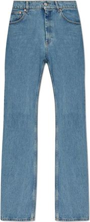 VETEMENTS Jeans met logo - Dames - Bootcut Jeans - Blauw - W26 - Jeans