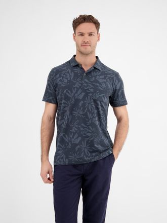 Lerros Poloshirt LERROS LERROS Poloshirt mit Stretchanteil, Herren, Gr. S, blau (classic navy), 95% Baumwolle, 5% Elasthan, ohne Ausschnitt, Shirts Poloshirt