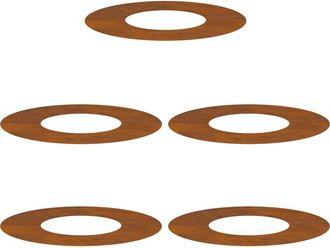 vidaXL Anillos Planos Para &Aacute;rboles 5 Pcs Marr&oacute;n &Oslash;30 / 60 Cm Vidaxl