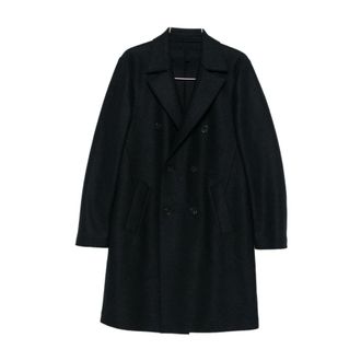 Harris Wharf London Stylish Wool Coat Blue Aw25
