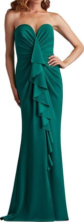Tadashi Shoji Mallam Waterfall Drape Gown