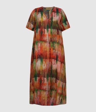 Momoni Robe Carnaval Dress Multicolor Verde